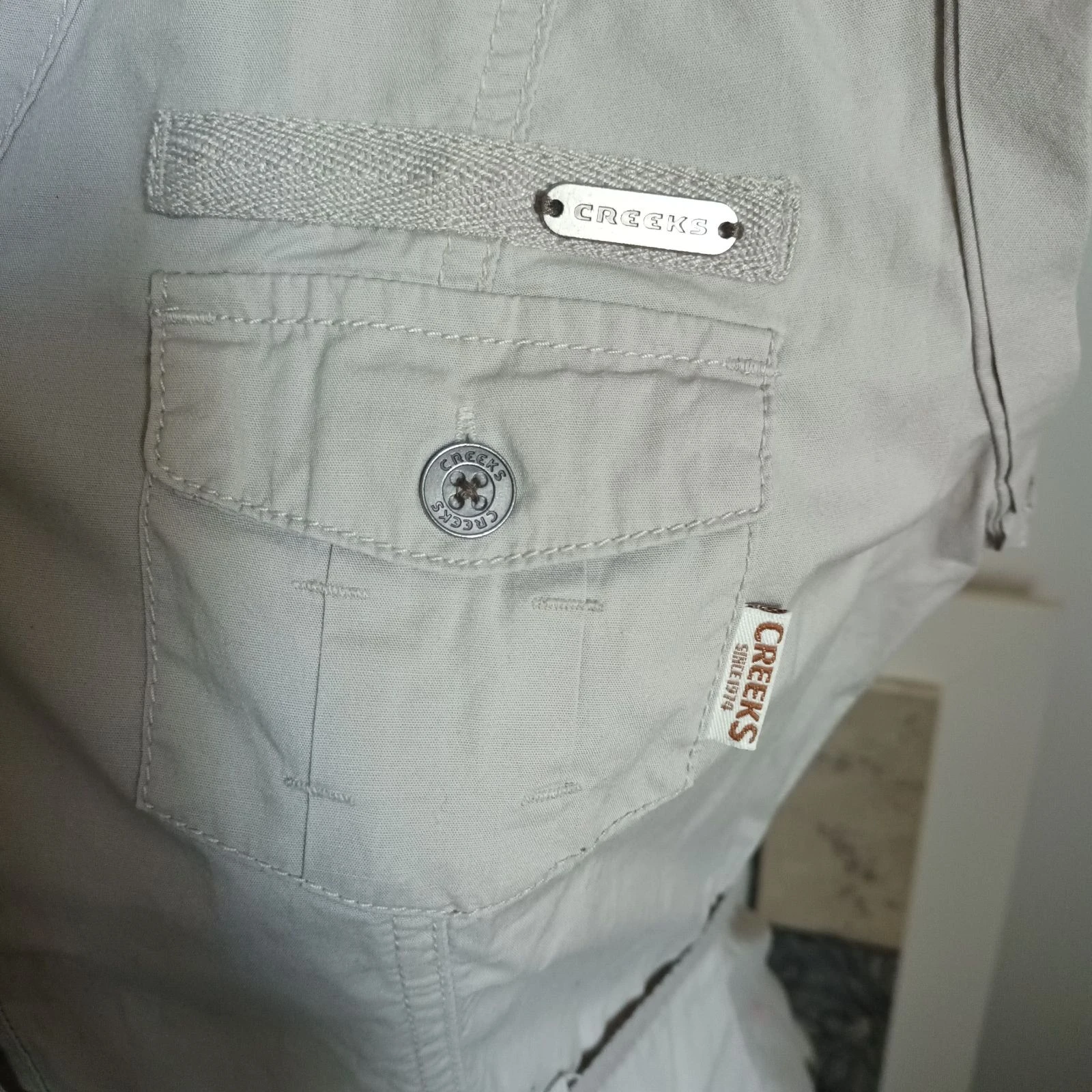 Chique Saharische beige nude jurk – Maat 40 – Katoen & Elastaan CREEKS – photo 2